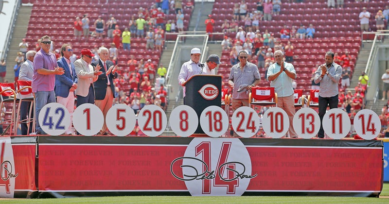 Pete Rose has No. 14 retired by Cincinnati Reds - ESPN