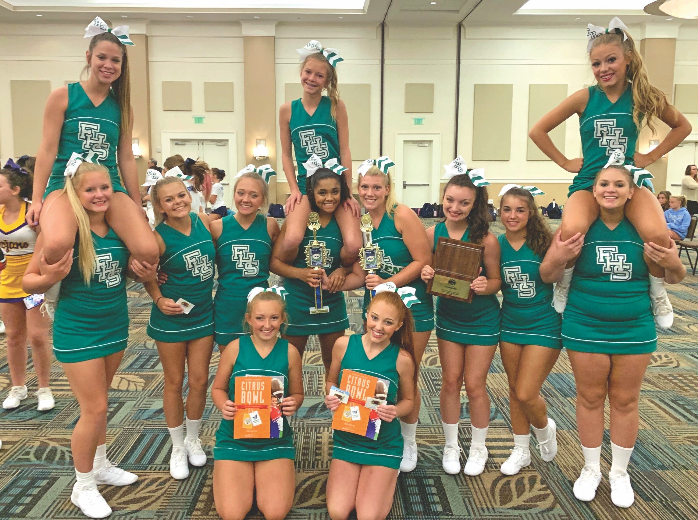 FHS cheerleaders win awards at competition The Tribune The Tribune