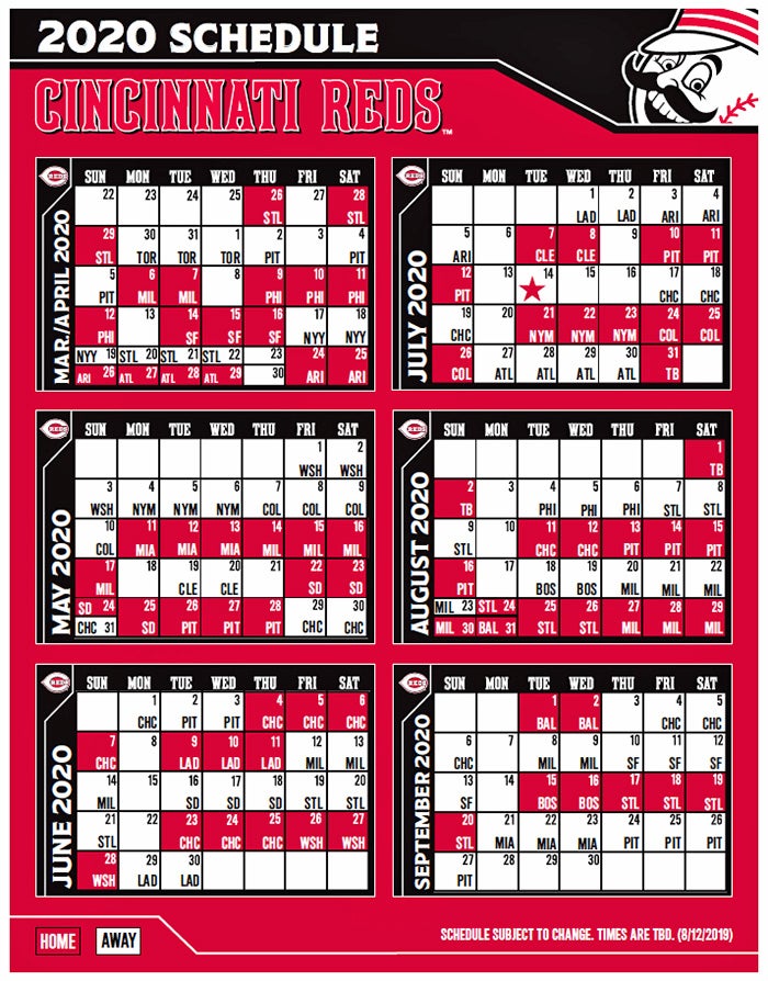 Cincinnati Reds Schedule