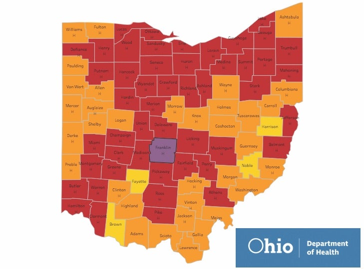 COVID-19 case average in Ohio at highest in a month - The Tribune | The ...