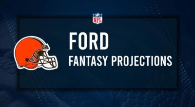 Jerome Ford Fantasy Projections: Week 3 vs. the Giants