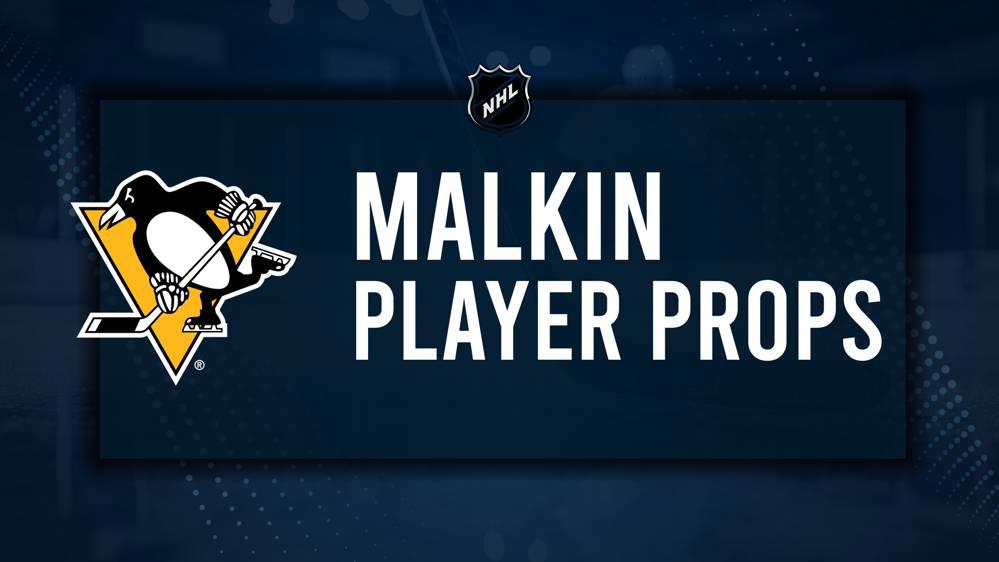 Evgeni Malkin Player Prop Bets for the Penguins vs. Canadiens Game - October 14