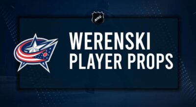 Zachary Werenski Player Prop Bets for the Blue Jackets vs. Oilers Game - October 28