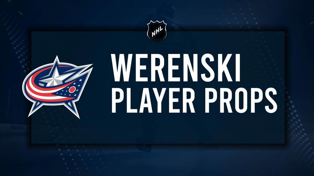 Zachary Werenski Player Prop Bets for the Blue Jackets vs. Oilers Game - October 28