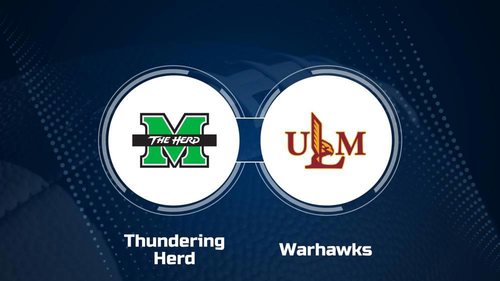 Where to Watch Marshall vs. Louisiana-Monroe on TV or Streaming Live - Nov. 2