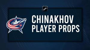 Yegor Chinakhov Player Prop Bets for the Blue Jackets vs. Canadiens Game - November 27