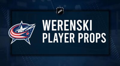 Zachary Werenski Player Prop Bets for the Blue Jackets vs. Canadiens Game - November 27