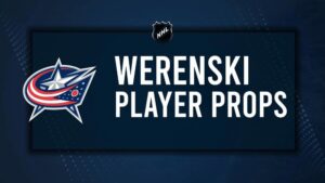 Zachary Werenski Player Prop Bets for the Blue Jackets vs. Jets Game - November 1