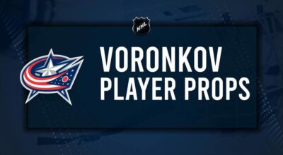 Dmitri Voronkov Player Prop Bets for the Blue Jackets vs. Bruins Game - December 28