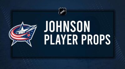 Kent Johnson Player Prop Bets for the Blue Jackets vs. Bruins Game - December 27