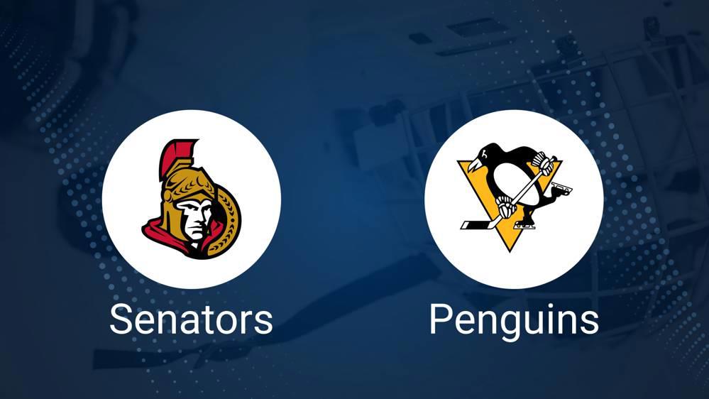 Where to Watch Ottawa Senators vs. Pittsburgh Penguins on TV or Streaming Live - December 14