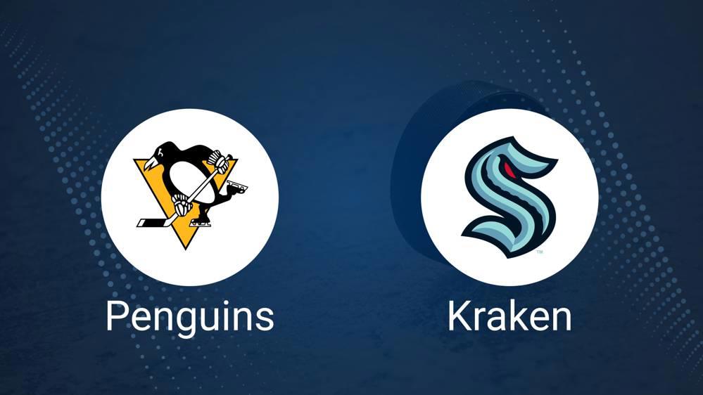 Where to Watch Pittsburgh Penguins vs. Seattle Kraken on TV or Streaming Live - January 14