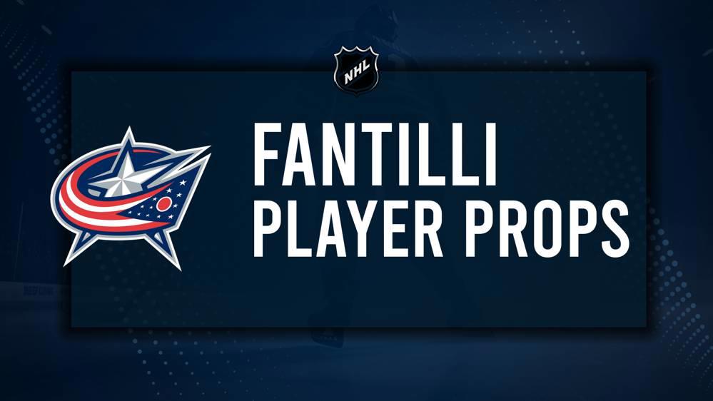 Adam Fantilli Player Prop Bets for the Blue Jackets vs. Hockey Club Game - February 6