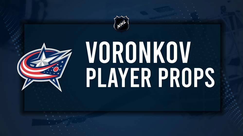 Dmitri Voronkov Player Prop Bets for the Blue Jackets vs. Hockey Club Game - February 6