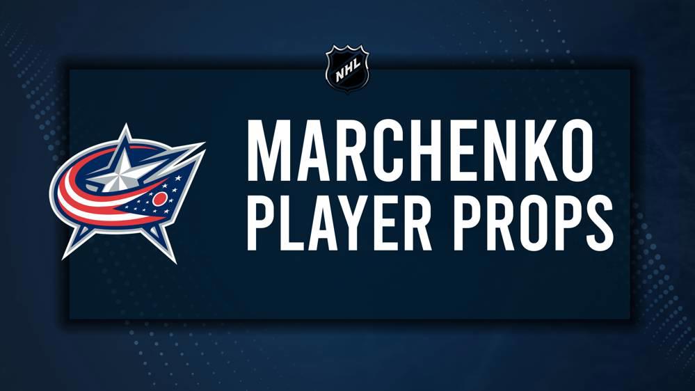 Kirill Marchenko Player Prop Bets for the Blue Jackets vs. Red Wings Game - February 27