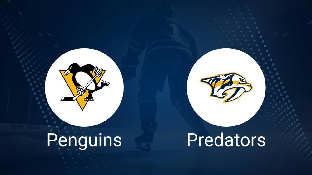 Where to Watch Nashville Predators vs. Pittsburgh Penguins on TV or Streaming Live - February 1