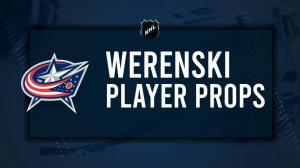 Zachary Werenski Player Prop Bets for the Blue Jackets vs. Blackhawks Game - February 22