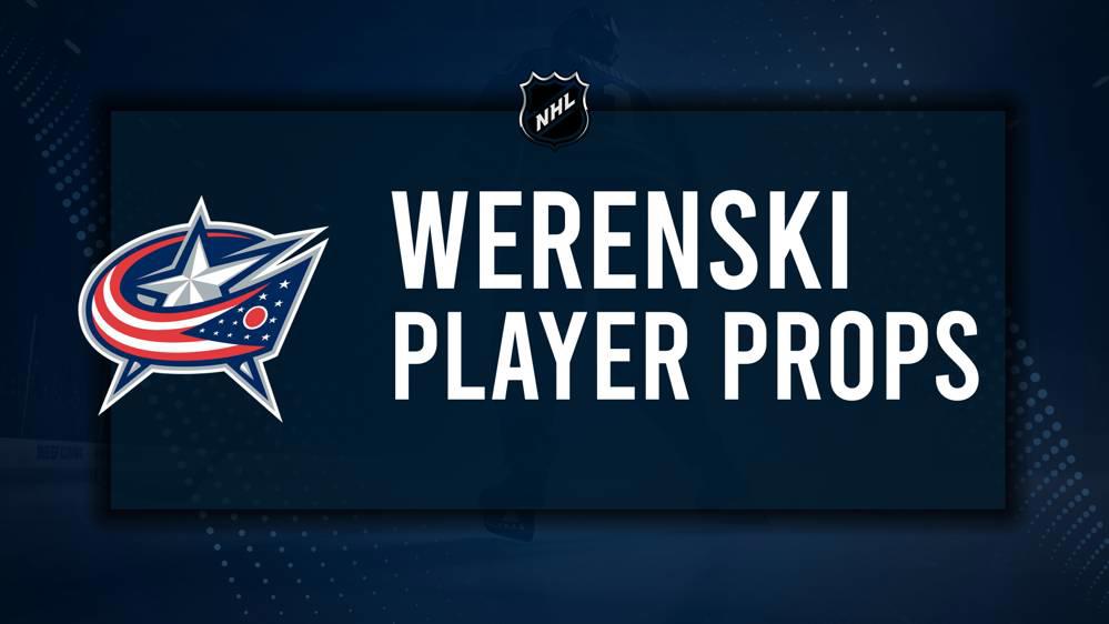 Zachary Werenski Player Prop Bets for the Blue Jackets vs. Stars Game - February 25