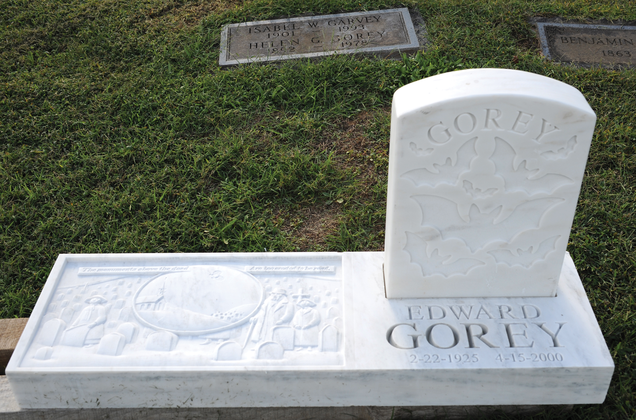 Edward Gorey's headstone