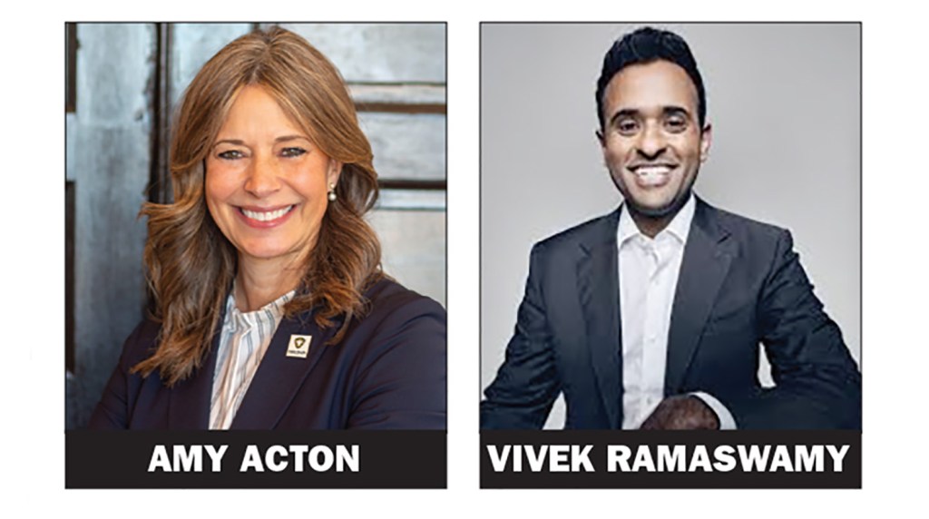 Ohio governor race: Ramaswamy, Acton pick running mates